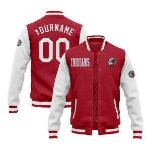 Custom Glitter  Two Tone Varsity Letterman Football Team Jacket