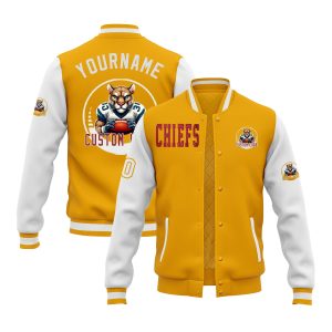 Custom Glitter  Two Tone Varsity Letterman Football Team Jacket For Game Day