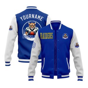 Custom Glitter  Two Tone Varsity Letterman Team Game Day Jacket