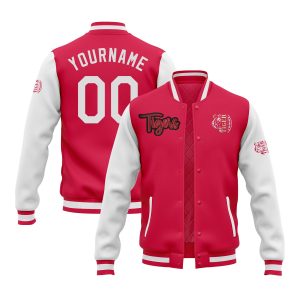 Custom Glitter  Two Tone Varsity Letterman Team Jacket