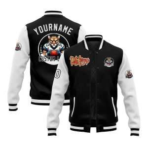 Custom Two Tone Glitter  Varsity Letterman Football Game Day Team Jacket