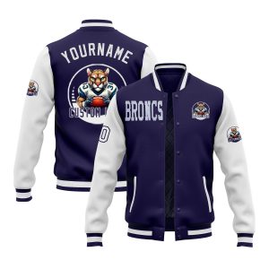 Custom Two Tone Glitter  Varsity Letterman Football Team Jacket