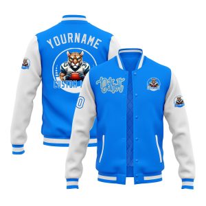 Custom Two Tone Glitter  Varsity Letterman Game Day Team Jacket